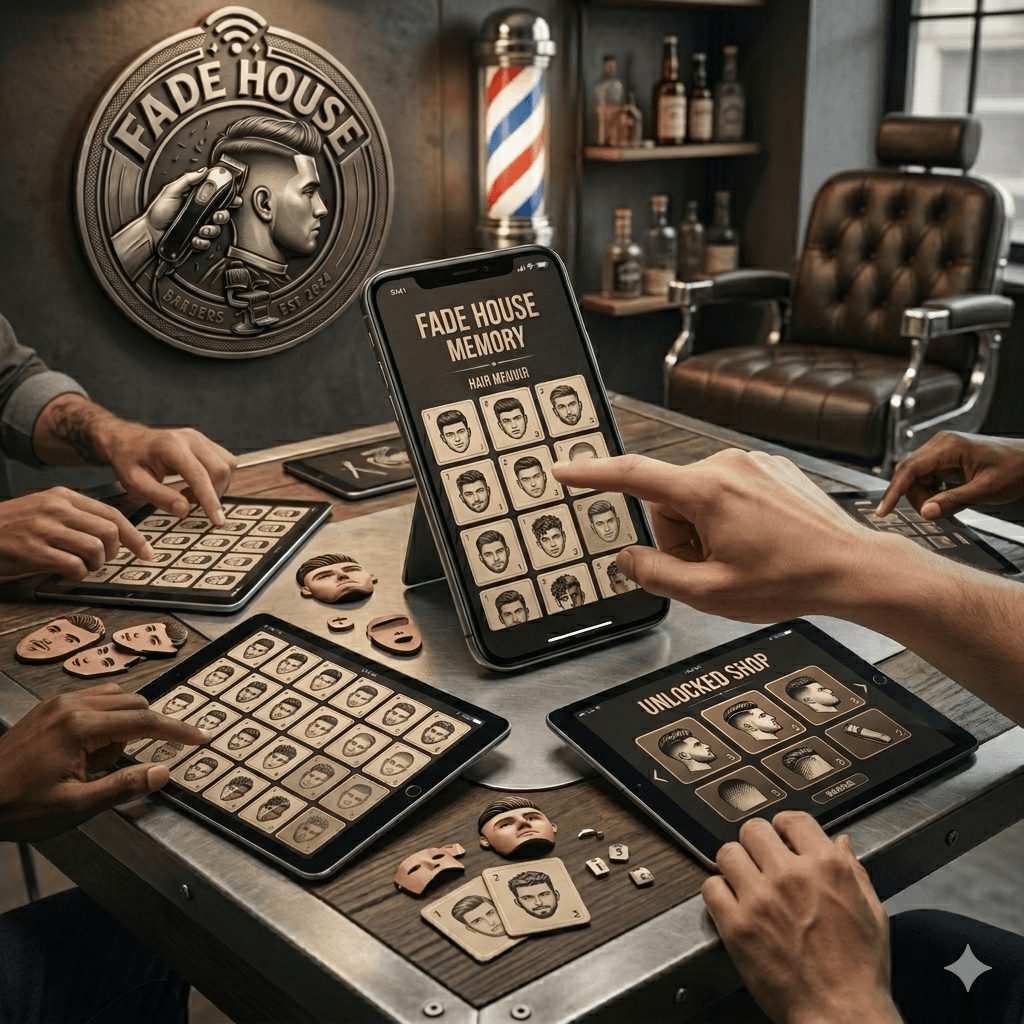 Illustration du jeu memory coiffures et styles